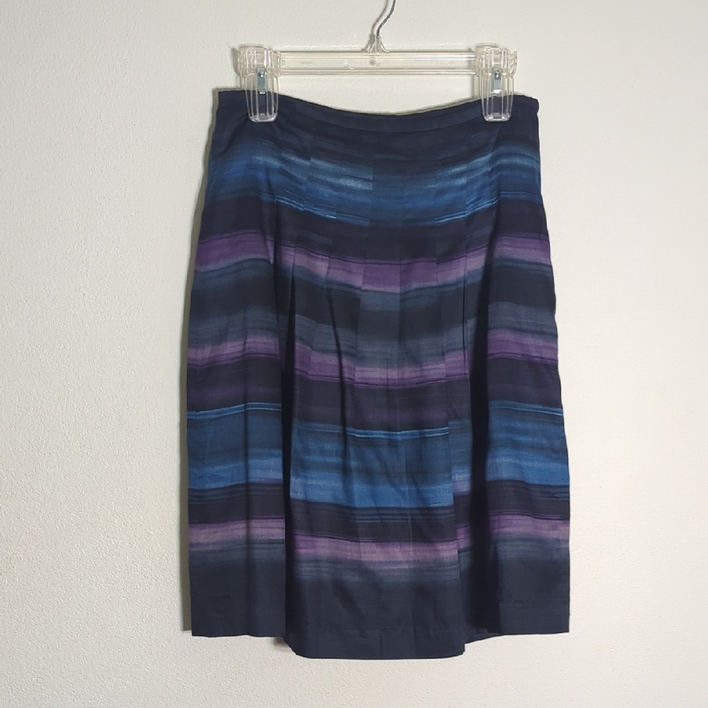 Womens Skirt Pleated Whimsigoth Witchy Dark Gothic Fairygrunge Watercolor Size 4